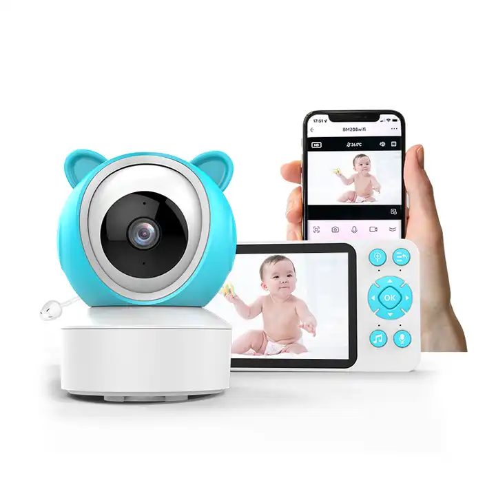 1080P Remote Video Intercom 8 Lullabies Motion Cry Detector Feeder Reminder WiFi IP Baby Monitor Surveillance Camera 2