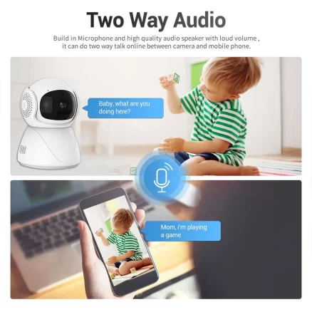 Rehent 1080P Tuya Indoor 2.4G 5G WiFi Auto Tracking Two Way Audio Plug-in PTZ Surveillance Camera For Baby Monitor 5