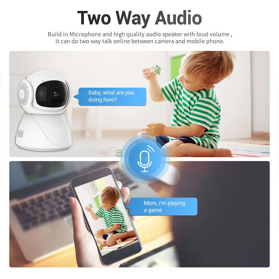 Rehent 1080P Tuya Indoor 2.4G 5G WiFi Auto Tracking Two Way Audio Plug-in PTZ Surveillance Camera For Baby Monitor 5 Rehent 1080P Tuya Indoor 2.4G 5G WiFi Auto Tracking Two Way Audio Plug-in PTZ Surveillance Camera For Baby Monitor - Image 5