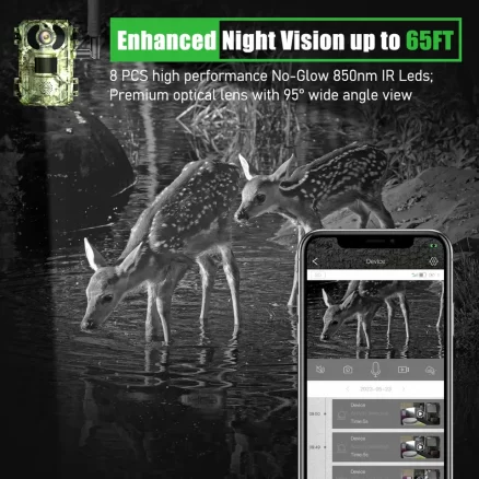 AU Oem Ip66 Waterproof Outdoor 4W Solar Battery Trail Camera 4G Hunting Night Vision 4Mp Cam With 7800Mah Motion Detection 4