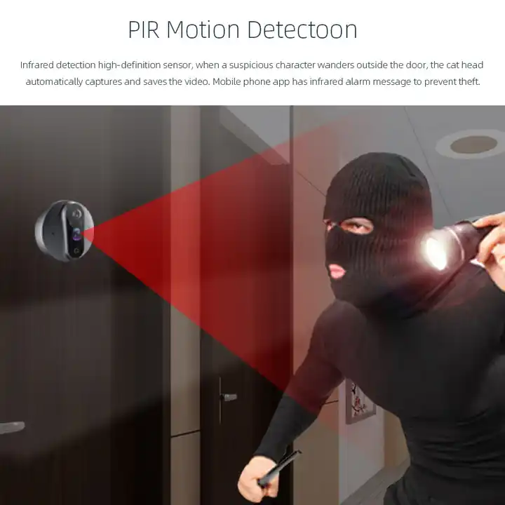 Alexa Google Video Live View 5000mAh Motion Detection Alerts Two Way Talk Wi-Fi 4.3 Inch Eye Peephole Camera Digital Viewer 6 Alexa Google Video Live View 5000mAh Motion Detection Alerts Two Way Talk Wi-Fi 4.3 Inch Eye Peephole Camera Digital Viewer - Image 6