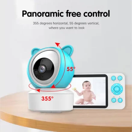 1080P Remote Video Intercom 8 Lullabies Motion Cry Detector Feeder Reminder WiFi IP Baby Monitor Surveillance Camera 7
