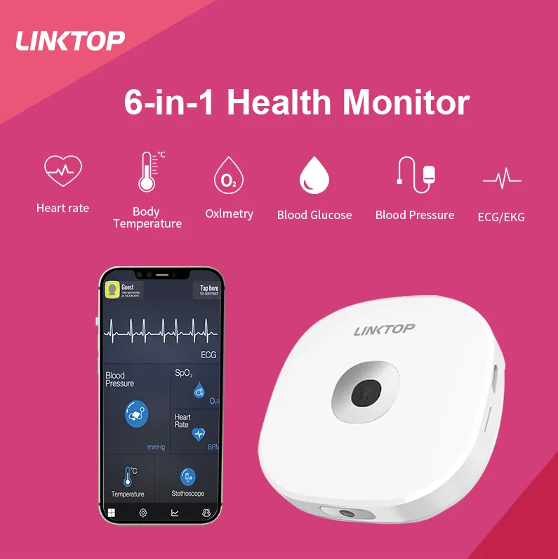 Smart Portable 6 in 1 Remote Health Monitor Track 6 Key Health Vitals 2 Smart Portable 6 in 1 Remote Health Monitor Track 6 Key Health Vitals - Image 2