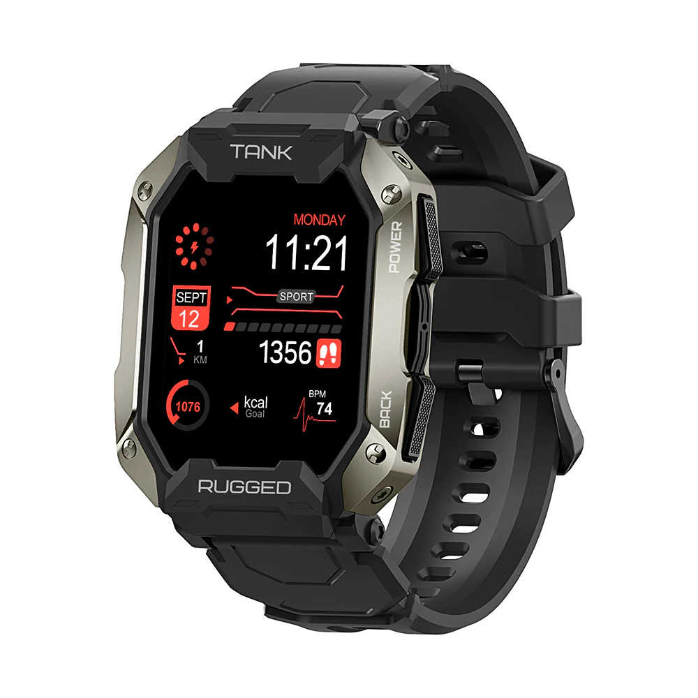 KOSPET TANK M1 PRO Smartwatch | IP69K Waterproof | Bluetooth Calling & Bluetooth Music Playback | 1.72inch Display | 50 Days Standby Time | 24 Sports Modes | Health Monitoring 1
