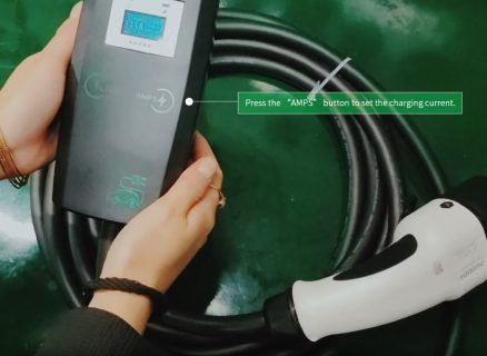 Khons Portable Electric Car Charger 11kw 7kw Charger Type2 Charger Cable 16A 32A EV Charger Three Phase EVSE Charging Box 10
