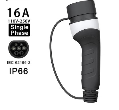 EV Charger Type2 Plug Adapter 16A 32A EVSE Charger Female Car Side IEC62196-2 Convertor 1 Phase 3 Phase for Electric Vehicle Car 4 EV Charger Type2 Plug Adapter 16A 32A EVSE Charger Female Car Side IEC62196-2 Convertor 1 Phase 3 Phase for Electric Vehicle Car - Image 4