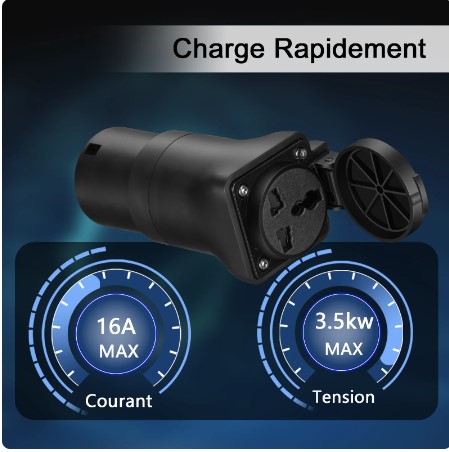 (Not for Type2 EV) Portable 220V Type 2 Male Plug to Schuko Socket EV Charging Adapter For EV Charger EV Connector 5 (Not for Type2 EV) Portable 220V Type 2 Male Plug to Schuko Socket EV Charging Adapter For EV Charger EV Connector - Image 5