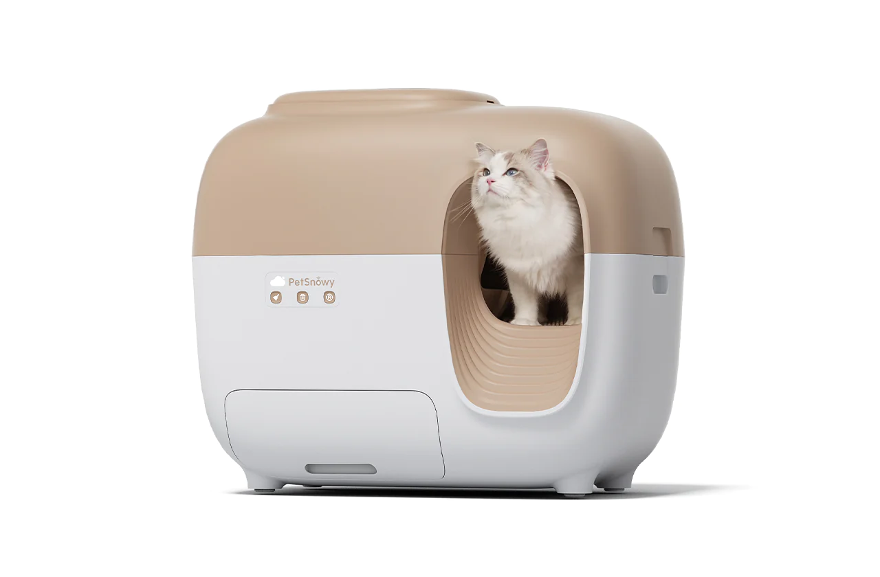 PetSnowy | Snow⁺ Self-Cleaning Litter Box | Wi-Fi Enabled | Automatic Cat Food Dispenser 1