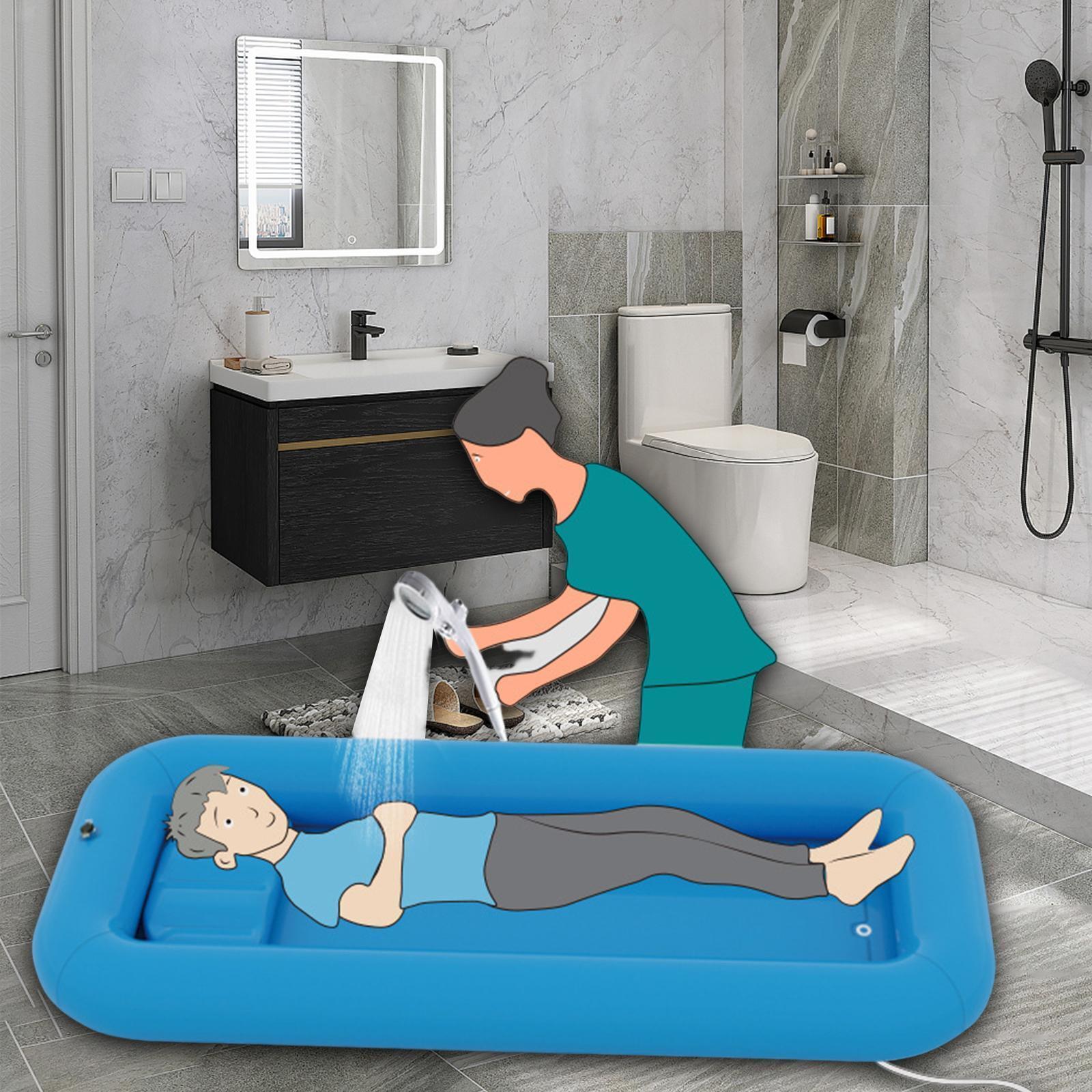 Adults Inflatable Bathtub Foldable Bath Tub Bath Kit With Pillow Bath Basin For Better Bathing Experience Bath in Bed 1