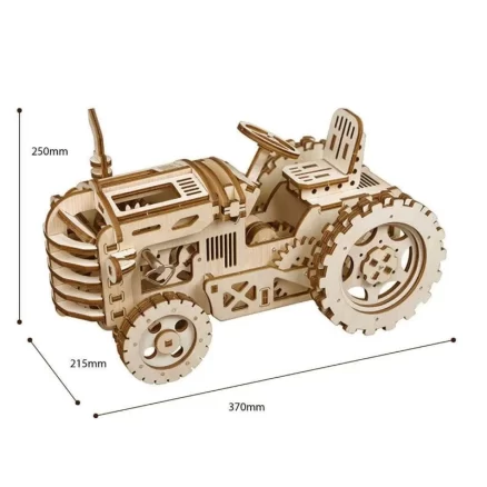 Wooden Toy Tractor 3D Wooden Puzzle LK401 2