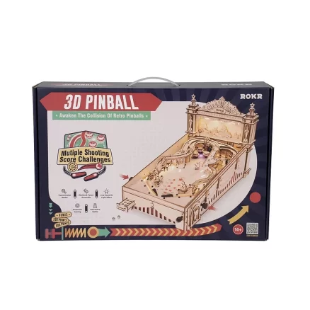 3D Pinball Machine 3D Wooden Puzzle ROKR EG01 3