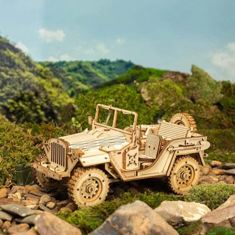Wooden Army Jeep MC701 2 Wooden Army Jeep MC701 - Image 2