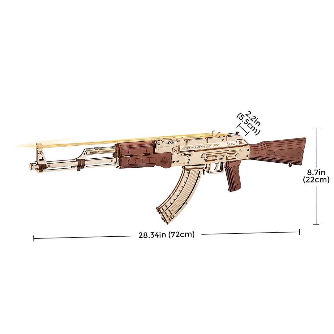 AK-47 ROKR Assault Rifle Gun Toy 3D Wooden Puzzle LQ901 24 AK-47 ROKR Assault Rifle Gun Toy 3D Wooden Puzzle LQ901 - Image 2
