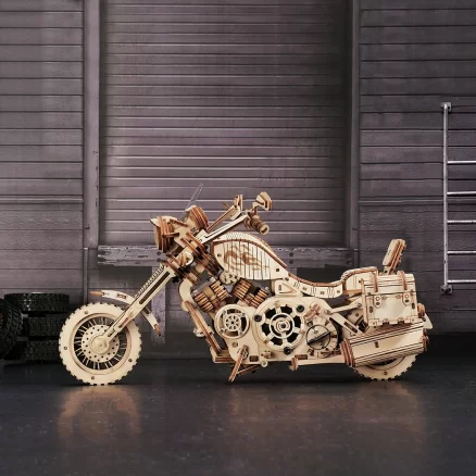 Wooden Cruiser Motorcycle LK504 3D Wooden Puzzle 7