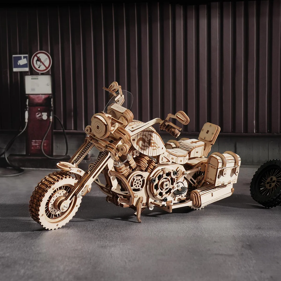 Wooden Cruiser Motorcycle LK504 3D Wooden Puzzle 1