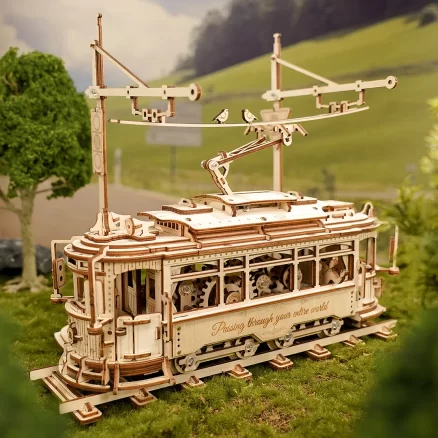 Classic City Tram 3D Wooden Puzzle LK801 6