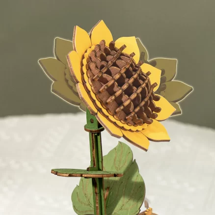 DIY Wooden Flower Bouquet 3D Wooden Puzzle 4