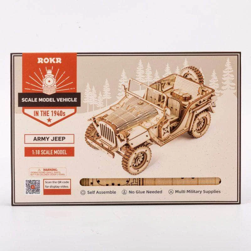 Wooden Army Jeep MC701 3 Wooden Army Jeep MC701 - Image 3