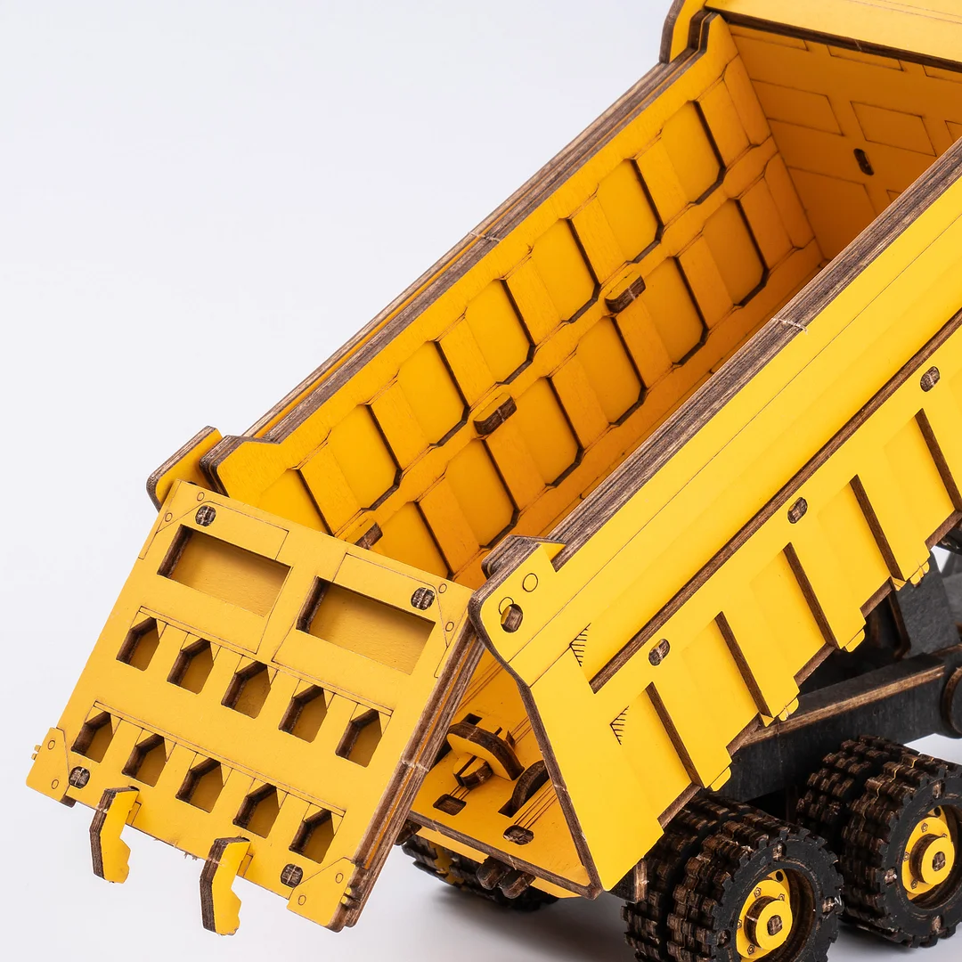 Wooden Dump Truck Engineering Vehicle 3D Wooden Puzzle TG603K 3 Wooden Dump Truck Engineering Vehicle 3D Wooden Puzzle TG603K - Image 3
