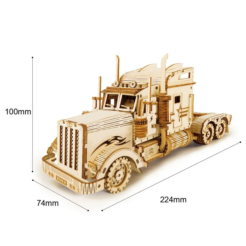Wooden Scale Model Heavy Truck MC502 4 Wooden Scale Model Heavy Truck MC502 - Image 4