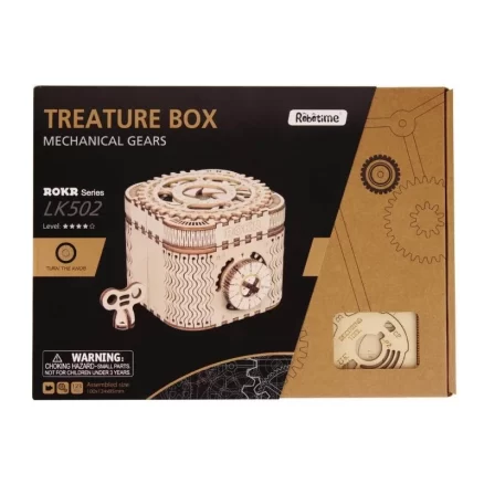 Wooden Treasure Box 3D Wooden Puzzle LK502 5