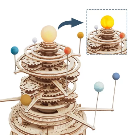 Wooden Mechanical Orrery ST001 3D Wooden Puzzle 2