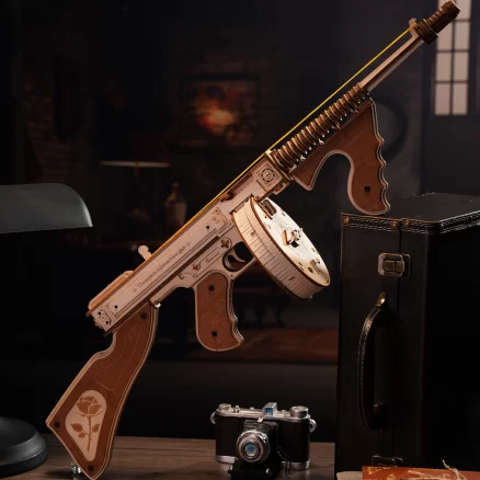 Thompson Submachine Gun Toy 3D ROKR Wooden Puzzle LQB01 8