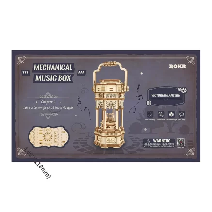 Victorian Wooden Lantern Mechanical Music Box AMK61 5