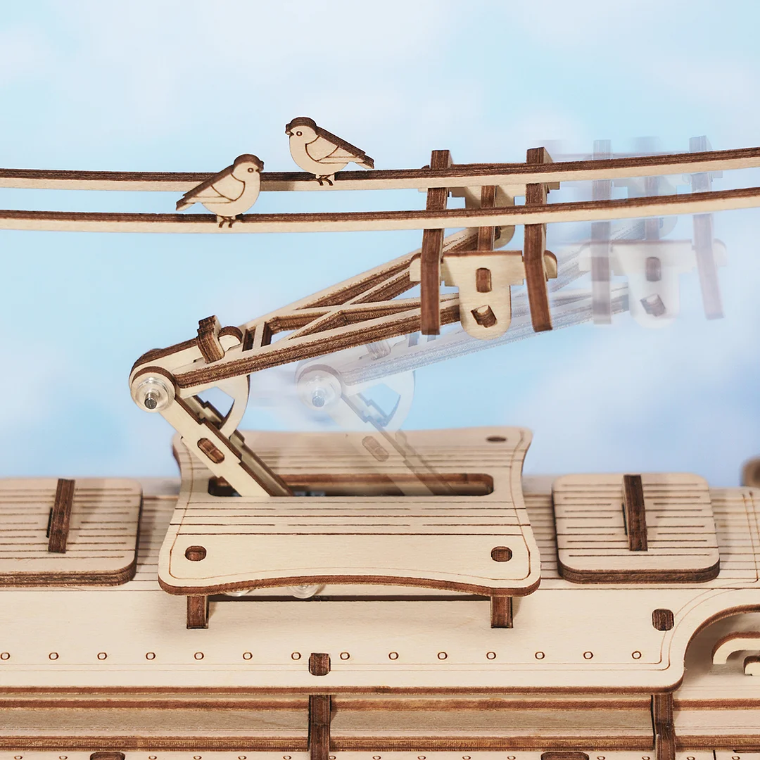 Classic City Tram 3D Wooden Puzzle LK801 8 Classic City Tram 3D Wooden Puzzle LK801 - Image 8