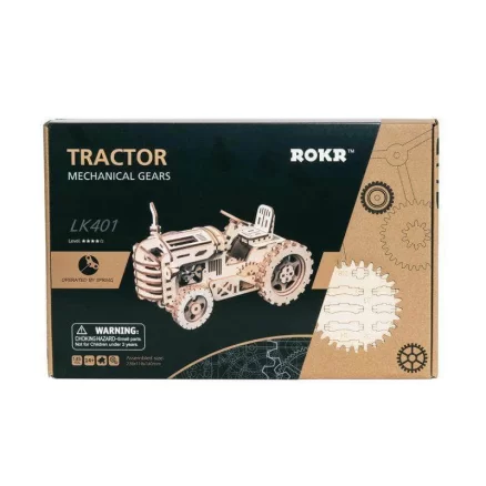 Wooden Toy Tractor 3D Wooden Puzzle LK401 5