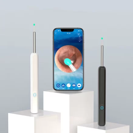 Ear Cleaner Otoscope WiFi Visible Wax Elimination Tool With Camera LED Light Wireless Ear Endoscope Ear Cleaning Kit For I-phone 6