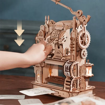 Wooden Classic Printing Press 3D Wooden Puzzle LK602 2
