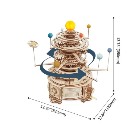 Wooden Mechanical Orrery ST001 3D Wooden Puzzle 7