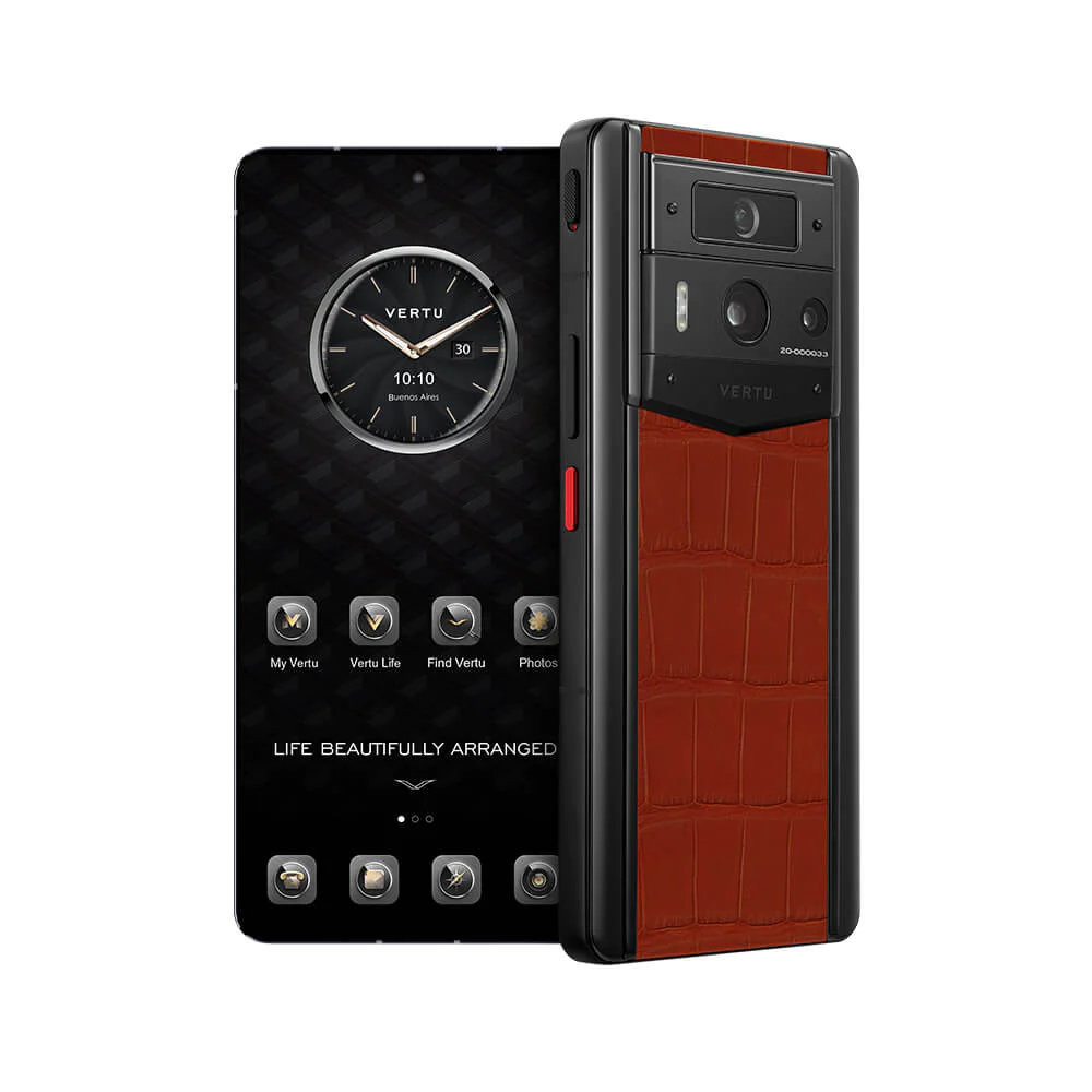 METAVERTU 2nd Generation Brown Alligator Web3 AI Phone 1 METAVERTU 2nd Generation Brown Alligator Web3 AI Phone