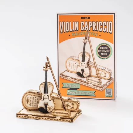 Wooden Violin Capriccio Model 3D Wooden Puzzle TG604K 5