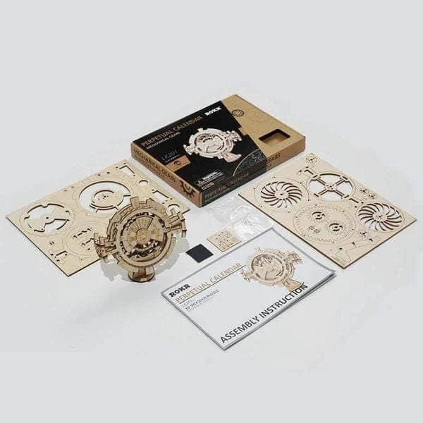 Wooden Perpetual Calendar 3D Wooden Puzzle LK201 4 Wooden Perpetual Calendar 3D Wooden Puzzle LK201 - Image 4
