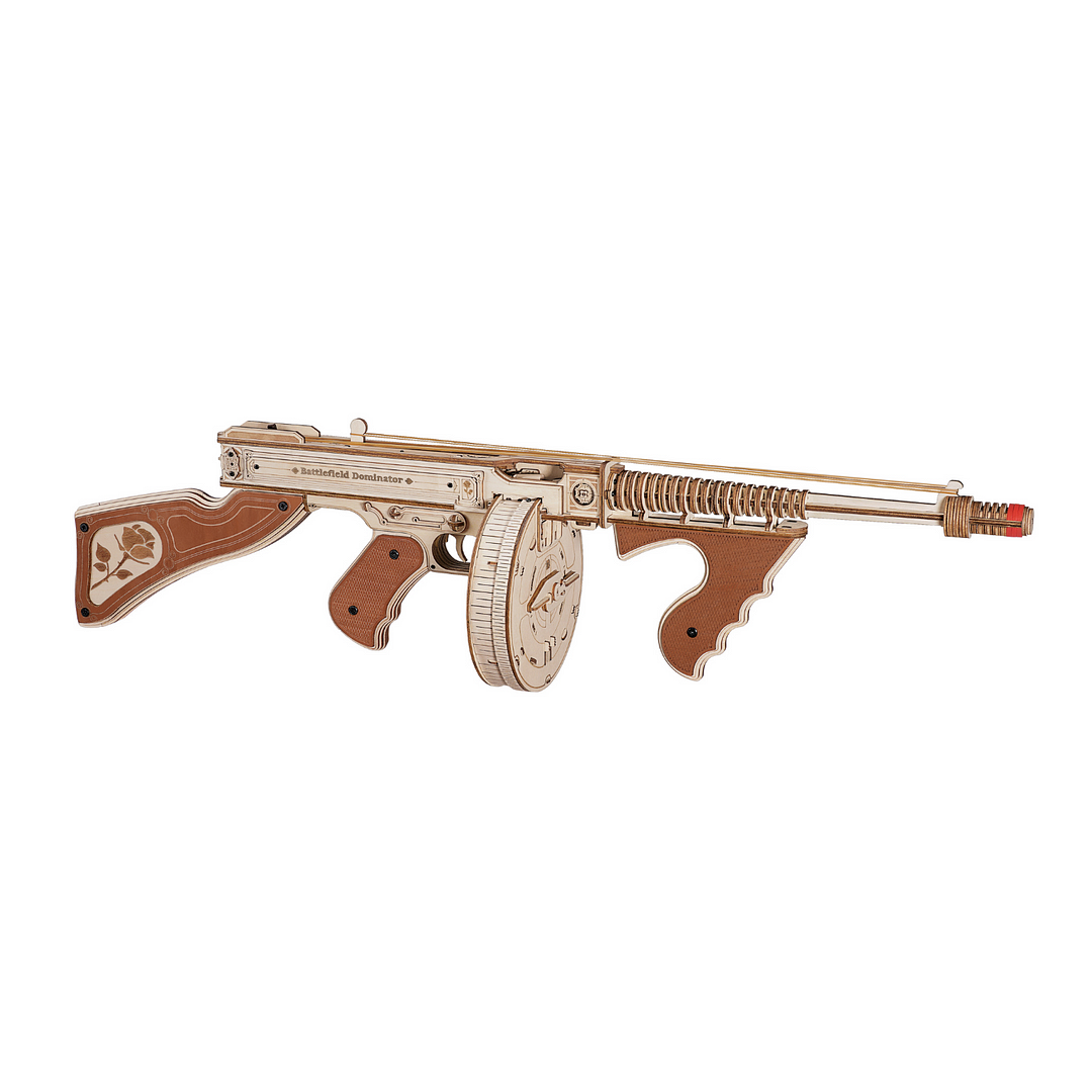 Thompson Submachine Gun Toy 3D ROKR Wooden Puzzle LQB01 9 Thompson Submachine Gun Toy 3D ROKR Wooden Puzzle LQB01 - Image 9