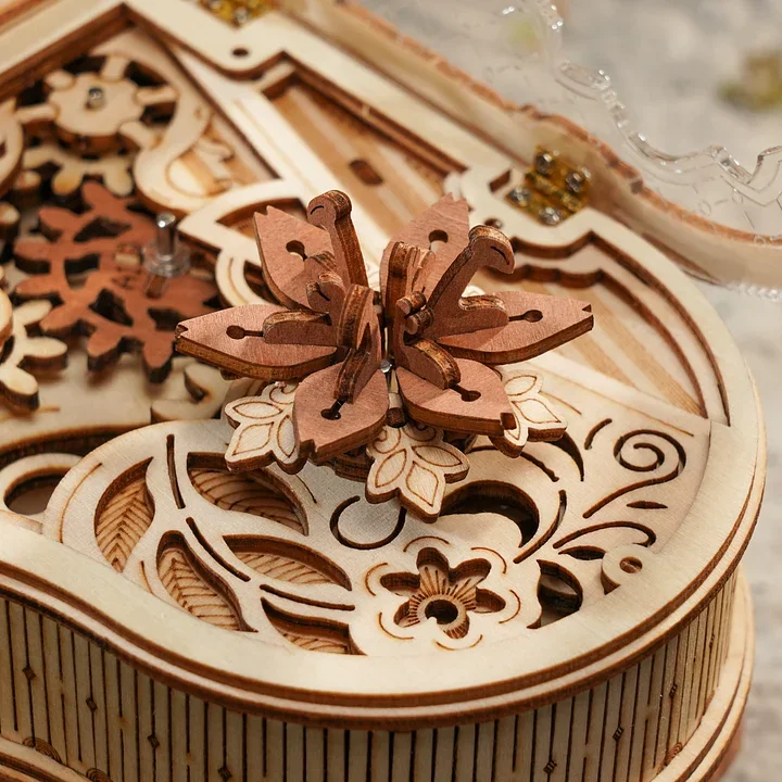 Wooden Magic Piano Mechanical Music Box 3D Wooden Puzzle AMK81 6 Wooden Magic Piano Mechanical Music Box 3D Wooden Puzzle AMK81 - Image 6