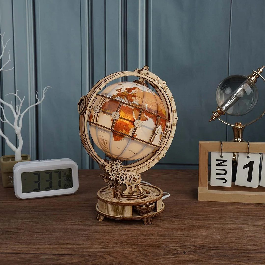Wooden Luminous Globe ST003 3D Model 8 Wooden Luminous Globe ST003 3D Model - Image 8