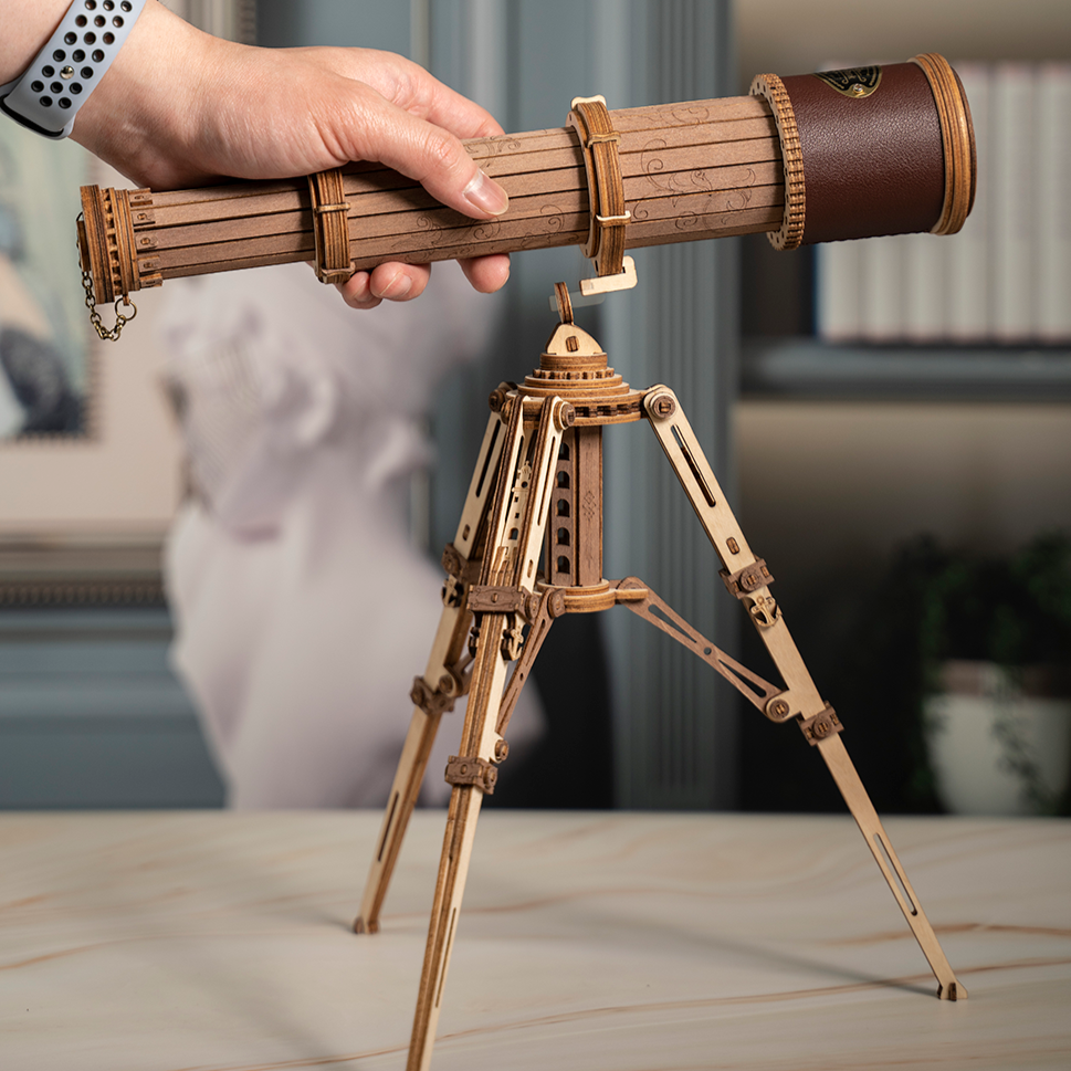 Monocular WoodenTelescope ST004 3D Wooden Puzzle 5 Monocular WoodenTelescope ST004 3D Wooden Puzzle - Image 5