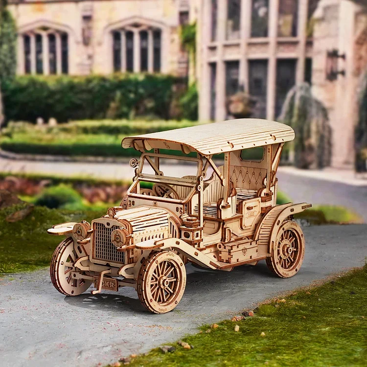 Wooden Vintage Car 3D Wooden Puzzle MC801 6 Wooden Vintage Car 3D Wooden Puzzle MC801 - Image 6