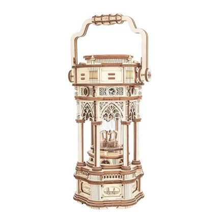 Victorian Wooden Lantern Mechanical Music Box AMK61 7