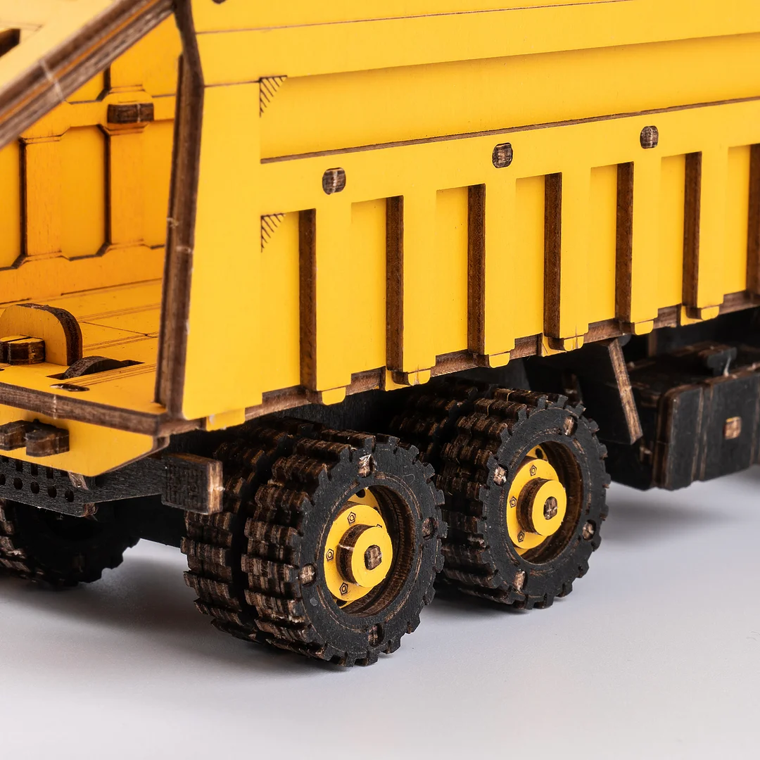 Wooden Dump Truck Engineering Vehicle 3D Wooden Puzzle TG603K 4 Wooden Dump Truck Engineering Vehicle 3D Wooden Puzzle TG603K - Image 4