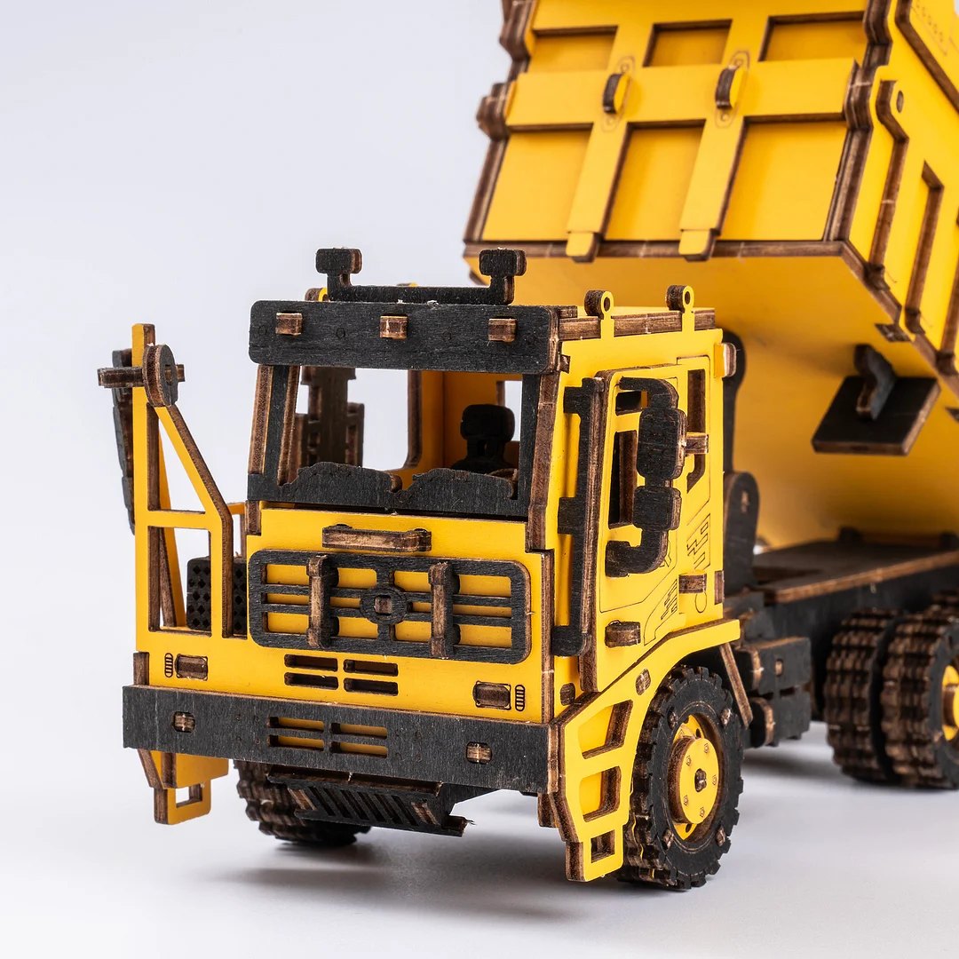 Wooden Dump Truck Engineering Vehicle 3D Wooden Puzzle TG603K 6 Wooden Dump Truck Engineering Vehicle 3D Wooden Puzzle TG603K - Image 6