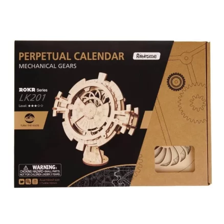Wooden Perpetual Calendar 3D Wooden Puzzle LK201 7