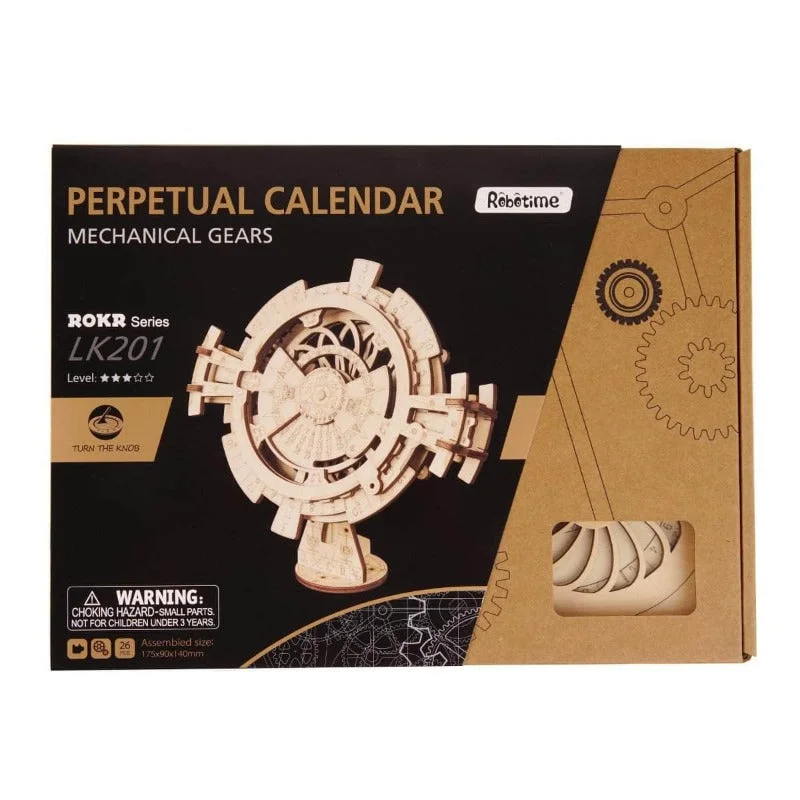 Wooden Perpetual Calendar 3D Wooden Puzzle LK201 7 Wooden Perpetual Calendar 3D Wooden Puzzle LK201 - Image 7