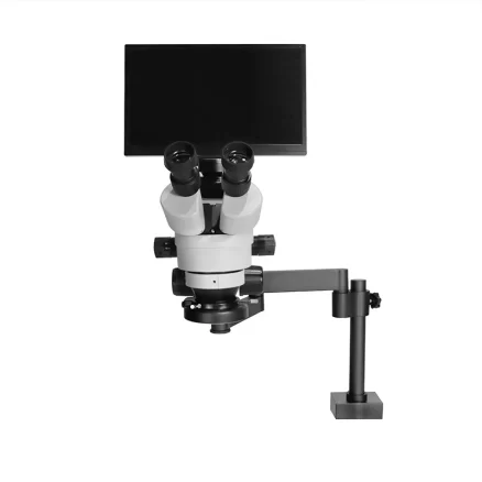 Stereo Microscope with Screen Flexible Arm Stand HH-MS03B 2