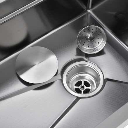 NIAGARA | Workstation Kitchen Sink Kit With Digital Temperature Display & Lighting Waterfall Faucet 3