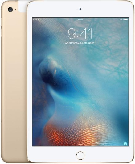 Apple iPad mini 4 128GB, Wi-Fi + Cellular (Unlocked), 7.9in - Gold Refurbished 4