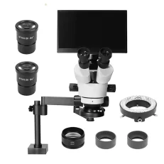 Stereo Microscope with Screen Flexible Arm Stand HH-MS03B